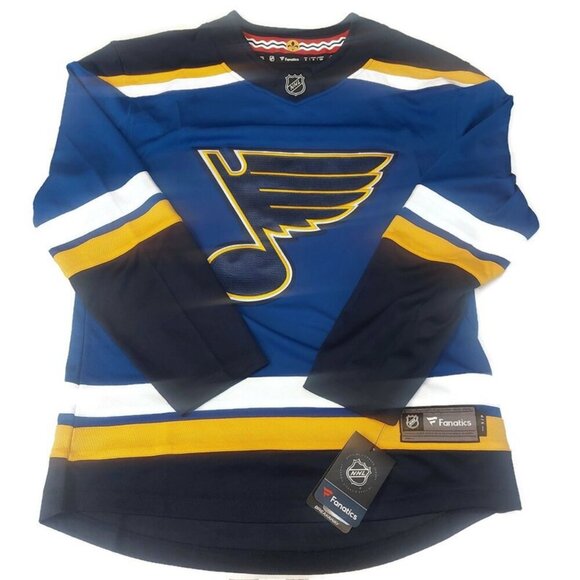 Fanatics Other - Fanatics Mens Size Small St Louis Blues Breakaway Home NHL Jersey Blue Yellow